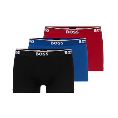 50475274 BOSS męskie bokserki Power Boxer Trunks Bawełna, stretch, 3 sztuki w opakowaniu 50475274 BOSS męskie bokserki Power Boxer Trunks Bawełna, stretch, 3 sztuki w opakowaniu