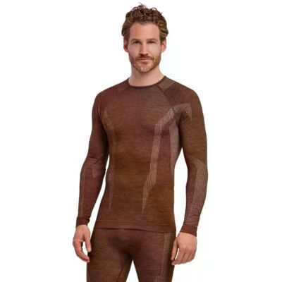 33481 FALKE Mężczyźni Warstwa podstawowa (góra) Wool-Tech Round Neck M L/s Sh wełna materiał funkcjonalny szybkoschnące ciepłe 1 Sztuka, Brązowy Chestnut 5534, XXL 33481 FALKE Mężczyźni Warstwa podstawowa (góra) Wool-Tech Round Neck M L/s Sh wełna materiał funkcjonalny szybkoschnące ciepłe 1 Sztuka, Brązowy Chestnut 5534, XXL