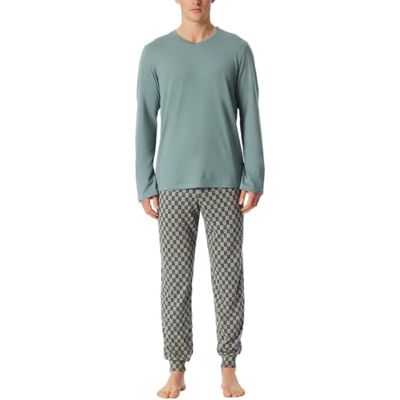 181922 Schiesser Piżama męska długa ze ściągaczami, zestaw piżamowy, Mineral_, 54 181922 Schiesser Piżama męska długa ze ściągaczami, zestaw piżamowy, Mineral_, 54
