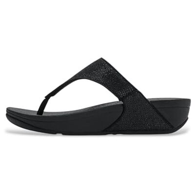 A4Z-001 Fitflop Damskie sandały LULU SHIMMERGLITZ Toe-Post, Czarne, 5 UK, Czarny, 38 EU A4Z-001 Fitflop Damskie sandały LULU SHIMMERGLITZ Toe-Post, Czarne, 5 UK, Czarny, 38 EU