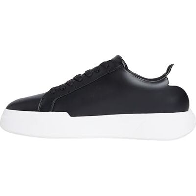 YM0YM0134406W42 Calvin Klein Męska masywna podeszwa Laceup LTH Ym0Ym01344 Low Top, czarna (czarny/biały/czarny), 8 YM0YM0134406W42 Calvin Klein Męska masywna podeszwa Laceup LTH Ym0Ym01344 Low Top, czarna (czarny/biały/czarny), 8