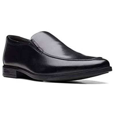 261622467 Clarks Męskie buty Howard Edge Slipper, czarny czarna skóra 44,5 eu 261622467 Clarks Męskie buty Howard Edge Slipper, czarny czarna skóra 44,5 eu