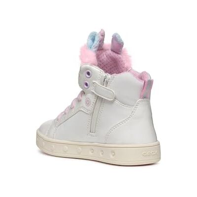 J468WA0NFBH Geox J Skylin Girl A, Trampki Dziewczyny, Biały Wielobarwny, 27 EU J468WA0NFBH Geox J Skylin Girl A, Trampki Dziewczyny, Biały Wielobarwny, 27 EU