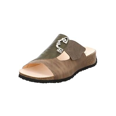 3-000124 Think! Mizzi kapcie damskie, Taupe Kombi 3050, 36 EU Schmal 3-000124 Think! Mizzi kapcie damskie, Taupe Kombi 3050, 36 EU Schmal