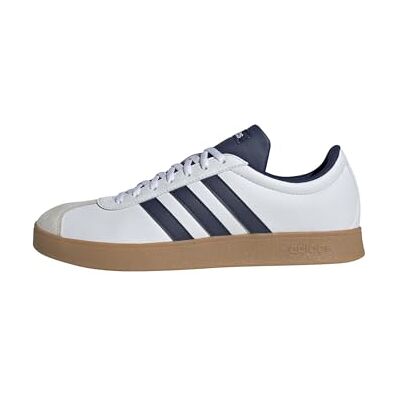 NLF52 adidas Mężczyźni VL COURT BASE SHOES, ftwr white/dark blue/orbit grey, 37 1/3 EU NLF52 adidas Mężczyźni VL COURT BASE SHOES, ftwr white/dark blue/orbit grey, 37 1/3 EU