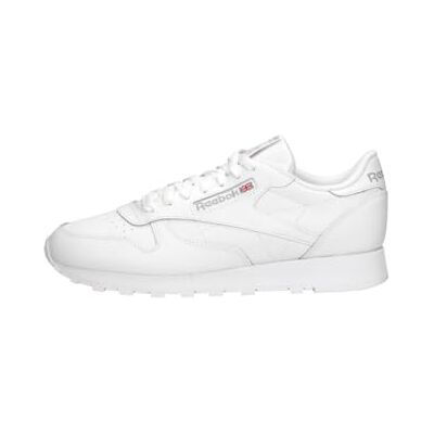 LUX54 Reebok Męskie klasyczne skórzane trampki, FTWR białe/czyste szare 3 gumowe gumy-03, 10 UK LUX54 Reebok Męskie klasyczne skórzane trampki, FTWR białe/czyste szare 3 gumowe gumy-03, 10 UK