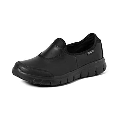76536EC_BBK Skechers damskie buty ochronne Sure Track, czarny Schwarz Black Leather Bbk 36.5 EU 76536EC_BBK Skechers damskie buty ochronne Sure Track, czarny Schwarz Black Leather Bbk 36.5 EU