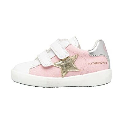 001201684703 Naturino Dziewczęce buty gimnastyczne Annie Hybrid Vl, White Pink Silver 35 EU 001201684703 Naturino Dziewczęce buty gimnastyczne Annie Hybrid Vl, White Pink Silver 35 EU