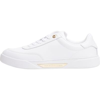 FW0FW08682 Tommy Hilfiger Damskie trampki Essential Chic Court Fw0fw08322 Low Top, biały, 36 EU FW0FW08682 Tommy Hilfiger Damskie trampki Essential Chic Court Fw0fw08322 Low Top, biały, 36 EU