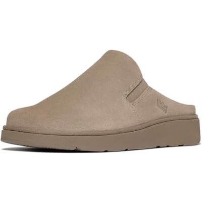 IF6-076 Fitflop Damskie Gen-ff elastyczne zamszowe klapki, brązowy (taupe), 36 EU IF6-076 Fitflop Damskie Gen-ff elastyczne zamszowe klapki, brązowy (taupe), 36 EU
