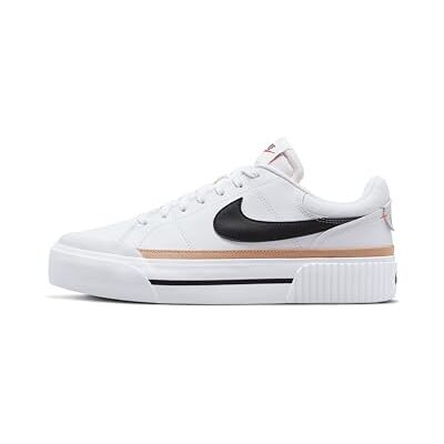 DM7590-100 Nike Kobiety Court Legacy Lift Sneakersy, Biały/Pomarańczowy, 42.5 EU DM7590-100 Nike Kobiety Court Legacy Lift Sneakersy, Biały/Pomarańczowy, 42.5 EU