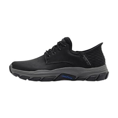 205201 Skechers USA Men's Men's Respected-Garrett Loafer, Black, 9.5 205201 Skechers USA Men's Men's Respected-Garrett Loafer, Black, 9.5