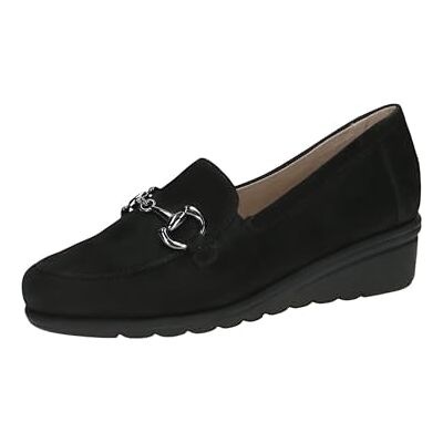 9-24753-43 CAPRICE Damskie kapcie ze skóry z koturnem, Black Lea Uni, 40 EU 9-24753-43 CAPRICE Damskie kapcie ze skóry z koturnem, Black Lea Uni, 40 EU