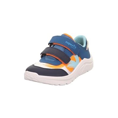 1006100 Superfit Chłopięce buty sportowe Kicks, Niebieski pomarańczowy 8000, 25 EU szeroki 1006100 Superfit Chłopięce buty sportowe Kicks, Niebieski pomarańczowy 8000, 25 EU szeroki