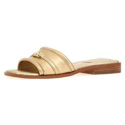 40R5MAFS1M-740 Michael Kors Sandały damskie Mandy Slide, Jasnozłoty, 37.5 EU 40R5MAFS1M-740 Michael Kors Sandały damskie Mandy Slide, Jasnozłoty, 37.5 EU