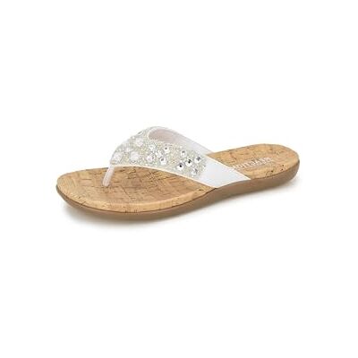 RL03556SO-110 Kenneth Cole REACTION Damskie sandały Glam-athon Thong, biały 38.5 EU RL03556SO-110 Kenneth Cole REACTION Damskie sandały Glam-athon Thong, biały 38.5 EU