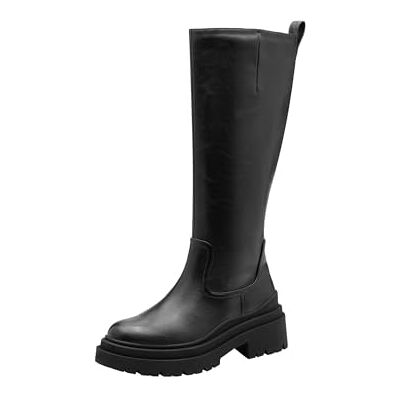 1-25626-45 Tamaris Damskie buty Long Boot Flat wysokie do kolan, czarne, 40 EU, czarny, 40 EU 1-25626-45 Tamaris Damskie buty Long Boot Flat wysokie do kolan, czarne, 40 EU, czarny, 40 EU