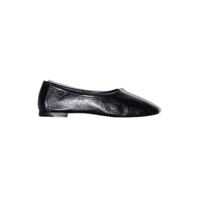 PE Prudence Black Creased Leather 35 PE Prudence Black Creased Leather 35