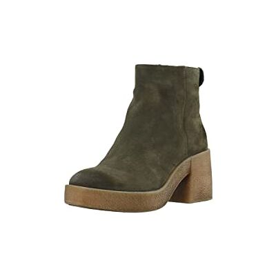 61300012 CA'SHOTT A/S Damskie buty Casemily Zip Suede Ankle Boot, oliwkowy, 37 EU 61300012 CA'SHOTT A/S Damskie buty Casemily Zip Suede Ankle Boot, oliwkowy, 37 EU