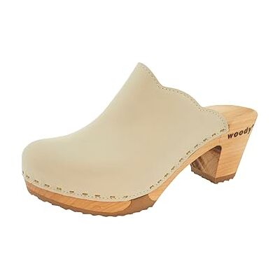 20270 Woody Damskie buty drewniane Nina, kremowe, 41 EU, kremowy, 41 EU 20270 Woody Damskie buty drewniane Nina, kremowe, 41 EU, kremowy, 41 EU