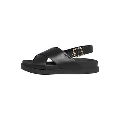 15253212 ONLY SHOES Damskie sandały Onlminnie-2 Pu Slingback płaskie, Czarny, 37 EU 15253212 ONLY SHOES Damskie sandały Onlminnie-2 Pu Slingback płaskie, Czarny, 37 EU
