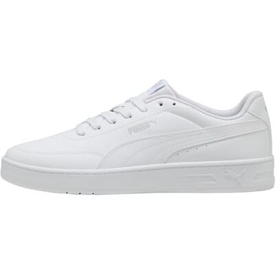 402223 PUMA Sneakersy uniseks Court Classic Clean, Puma Biały i jasnoszary, 37.5 EU 402223 PUMA Sneakersy uniseks Court Classic Clean, Puma Biały i jasnoszary, 37.5 EU