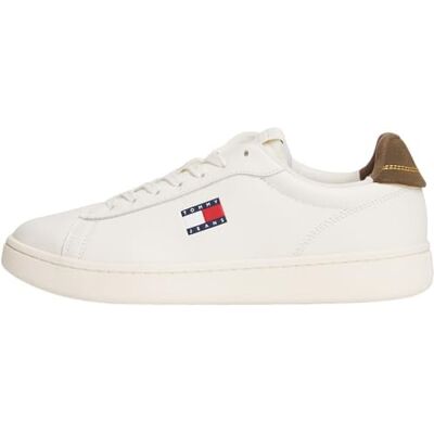 EM0EM01596 Tommy Jeans Męskie archiwum '98 Low Top, biały (kość słoniowa/Homestead), 40,5 UK EM0EM01596 Tommy Jeans Męskie archiwum '98 Low Top, biały (kość słoniowa/Homestead), 40,5 UK