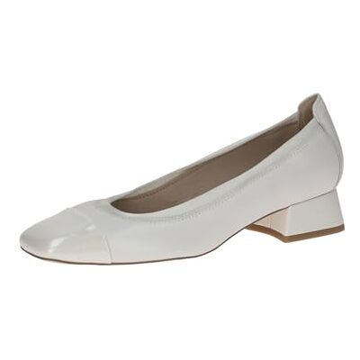 9-22302-44 CAPRICE Damskie czółenka ze skóry, mały obcas, Offwhite Comb, 38 EU 9-22302-44 CAPRICE Damskie czółenka ze skóry, mały obcas, Offwhite Comb, 38 EU