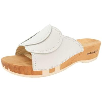 404 Woody Vanessa damskie buty drewniane, białe, 35 EU, biały, 35 EU 404 Woody Vanessa damskie buty drewniane, białe, 35 EU, biały, 35 EU