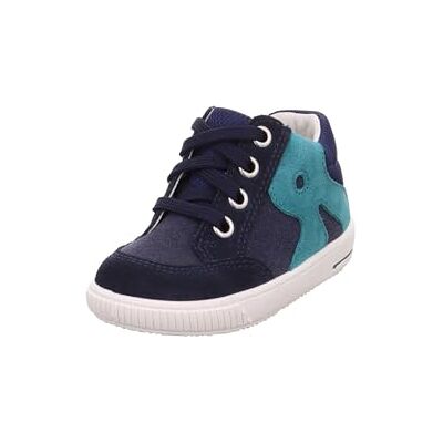 1000358 Superfit Moppy chłopięce buty do nauki chodzenia, Niebieski zielony 8010, 21 EU 1000358 Superfit Moppy chłopięce buty do nauki chodzenia, Niebieski zielony 8010, 21 EU