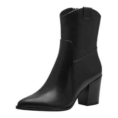 2-25361-43 Marco Tozzi Damskie botki Zip+Slip modne kozaki, czarne, 39 EU, czarny, 39 EU 2-25361-43 Marco Tozzi Damskie botki Zip+Slip modne kozaki, czarne, 39 EU, czarny, 39 EU