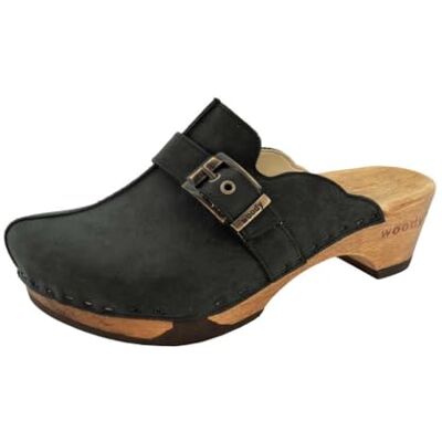 8414 Woody Damskie buty drewniane Florentina, czarne, rozmiar 38 EU, czarny, 38 EU 8414 Woody Damskie buty drewniane Florentina, czarne, rozmiar 38 EU, czarny, 38 EU