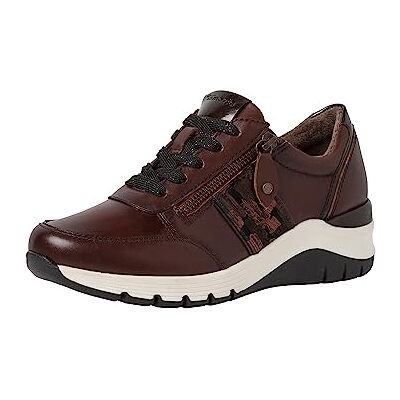 8-8-83701-21-396-39 Tamaris COMFORT damskie buty typu sneaker płaskie ze skóry, eleganckie, komfortowe dopasowanie, Cognac Snake M, 39 eu 8-8-83701-21-396-39 Tamaris COMFORT damskie buty typu sneaker płaskie ze skóry, eleganckie, komfortowe dopasowanie, Cognac Snake M, 39 eu