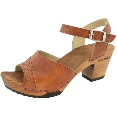 19262 Woody Damskie buty drewniane Yara, brązowy szafran, 42 EU, Saforbraun, 42 EU 19262 Woody Damskie buty drewniane Yara, brązowy szafran, 42 EU, Saforbraun, 42 EU
