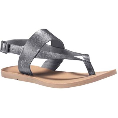 CA1GFM W 085 Timberland Damskie sandały Carolista Ankle Thong, Szary Dark Grey Metallic, 39.5 EU CA1GFM W 085 Timberland Damskie sandały Carolista Ankle Thong, Szary Dark Grey Metallic, 39.5 EU