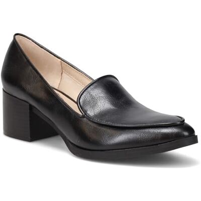 H1383S1-003 LifeStride Womens Devyn Block Heel Loafer, Black, 7.5 Wide US H1383S1-003 LifeStride Womens Devyn Block Heel Loafer, Black, 7.5 Wide US