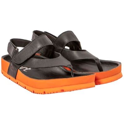1625 ART Unisex Bordowy, Sandały Dorosły, Nappa Black Orange, 45 EU 1625 ART Unisex Bordowy, Sandały Dorosły, Nappa Black Orange, 45 EU