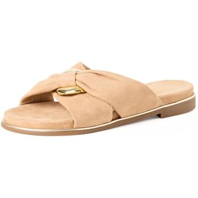 2-27133-42 Marco Tozzi Pantolette damskie Mule, Dune, 5 UK 2-27133-42 Marco Tozzi Pantolette damskie Mule, Dune, 5 UK