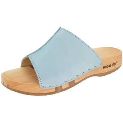 13223 Woody Damskie buty drewniane Anja, błękitne, 42 EU, błękitny, 42 EU 13223 Woody Damskie buty drewniane Anja, błękitne, 42 EU, błękitny, 42 EU