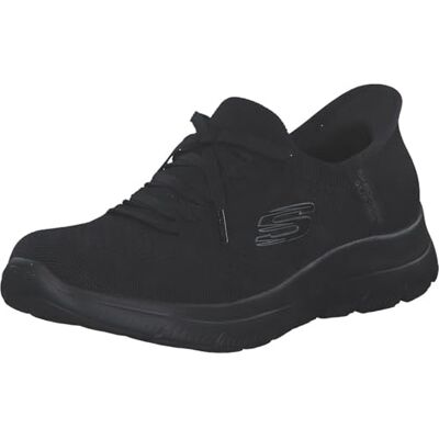 150263 Skechers Kobiety Summits New Daily Trampki, Black Knit/Gunmetal Trim, 37.5 EU 150263 Skechers Kobiety Summits New Daily Trampki, Black Knit/Gunmetal Trim, 37.5 EU