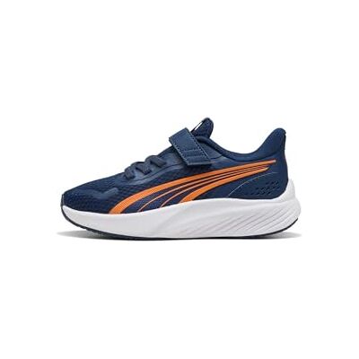 311650 PUMA Unisex Pounce Lite Ac+ Ps Sneaker dziecięce, Perski niebieski pomarańczowy Glo PUMA biały, 30 EU 311650 PUMA Unisex Pounce Lite Ac+ Ps Sneaker dziecięce, Perski niebieski pomarańczowy Glo PUMA biały, 30 EU