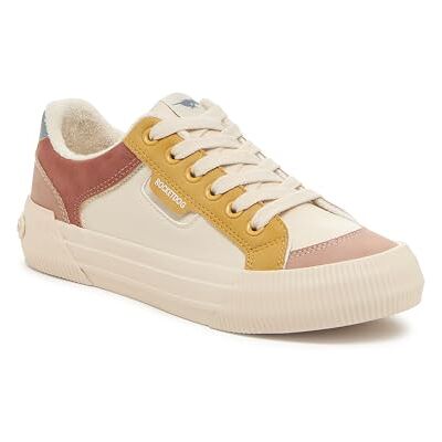 CHEERYBLKSF Rocket Dog Damen Cheery Sneaker, Block Tan Combo, 5.5 UK CHEERYBLKSF Rocket Dog Damen Cheery Sneaker, Block Tan Combo, 5.5 UK