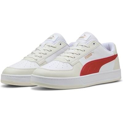 392290 PUMA Unisex Caven 2.0 75 YearsSneaker, Puma Biały czerwony ogień szary, 46 EU 392290 PUMA Unisex Caven 2.0 75 YearsSneaker, Puma Biały czerwony ogień szary, 46 EU