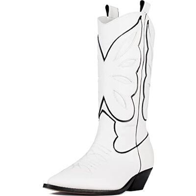 KOZ_DSMN_S52S29_36 L37 HANDMADE SHOES Damskie buty Don't Stop Me Now Western Boot, białe, 36 EU, biały, 36 EU KOZ_DSMN_S52S29_36 L37 HANDMADE SHOES Damskie buty Don't Stop Me Now Western Boot, białe, 36 EU, biały, 36 EU