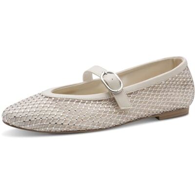 2-22120-46 Marco Tozzi Damskie baleriny , Cream Comb, 41 EU 2-22120-46 Marco Tozzi Damskie baleriny , Cream Comb, 41 EU
