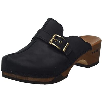 8414 Woody Damskie buty drewniane Florentina, Nero, rozmiar 37 EU, czarny, 37 eu 8414 Woody Damskie buty drewniane Florentina, Nero, rozmiar 37 EU, czarny, 37 eu