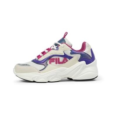 FFK0248 FILA Collene Logo Kids Sneakersy dziewczęce, Turtledove fuksja róża, 33 EU FFK0248 FILA Collene Logo Kids Sneakersy dziewczęce, Turtledove fuksja róża, 33 EU