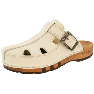10020 Woody Męskie buty drewniane Freddy, kremowe, 48 EU, kremowy, 48 EU 10020 Woody Męskie buty drewniane Freddy, kremowe, 48 EU, kremowy, 48 EU