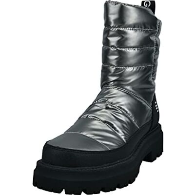 D31ABO506969 BAGATT Carley Boots damskie buty, Silver Black, 41 EU D31ABO506969 BAGATT Carley Boots damskie buty, Silver Black, 41 EU