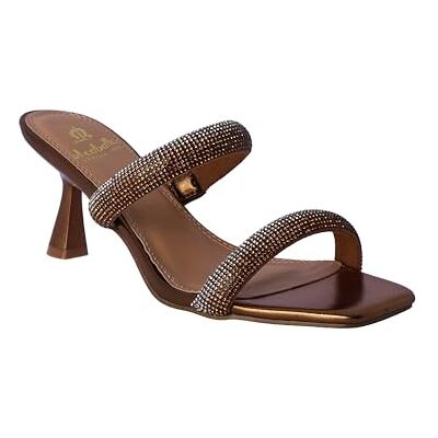 ZQV0752 EL CABALLO Brescia letnie sandały na obcasie damskie eleganckie wygodne buty brązowe, 38 EU, Brązowy, 38 EU ZQV0752 EL CABALLO Brescia letnie sandały na obcasie damskie eleganckie wygodne buty brązowe, 38 EU, Brązowy, 38 EU